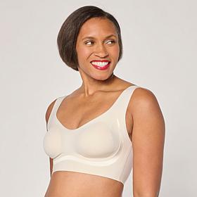 Rhonda Shear Invisible Edge Satin-Trim Bra