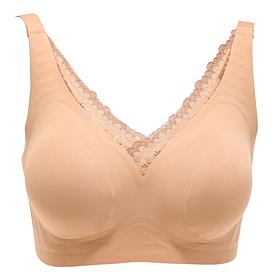 Rhonda Shear Lace-Detail Gel Bra with Back Closure