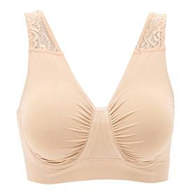Rhonda Shear Seamless Bra with Lace