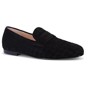 Ron White Maddie Suede Penny Loafer with Satin Shoe Bag