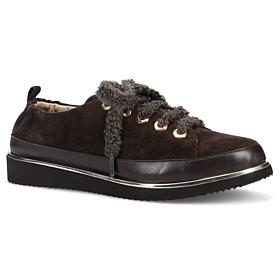 Ron White Nalla Leather Sneaker with Satin Shoe Bag