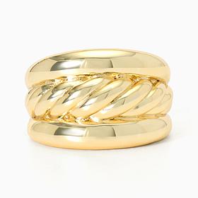 Rope and Polished Detail Ring