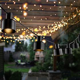 Safavieh Adaner 10-Light Black Outdoor String Light 120"