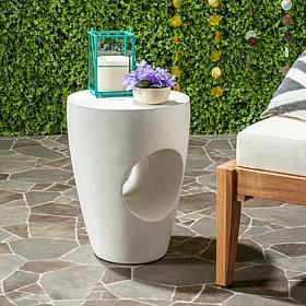 Safavieh Aishi Concrete Accent Table - Ivory