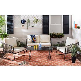 Safavieh Benjin 4-Piece Living Set - Beige, White