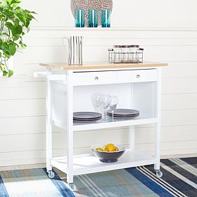 Safavieh Cohyn 2-Drawer 3-Shelf Kitchen Cart