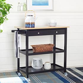 Safavieh Cohyn 2-Drawer 3-Shelf Kitchen Cart