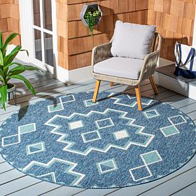 Safavieh Courtyard Aidan 6'-7" Round Indoor/Outdoor Rug