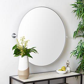 Safavieh Eldia 36" Silver Metal and Glass Mirror