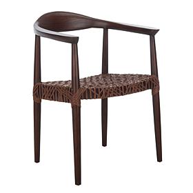 Safavieh Juneau Leather Woven Accent Chair