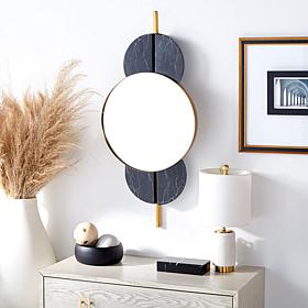 Safavieh Lavelle 16" Black and Gold Mirror