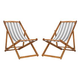 Safavieh Loren Set of 2 Foldable Sling Chairs