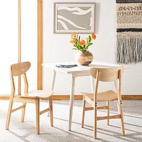 Safavieh Lucca Retro Natural Dining Chair 2-pack
