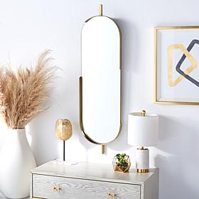 Safavieh Nicoli 12" Brass Accent Mirror