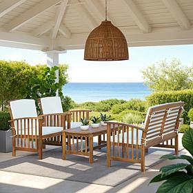 Safavieh Rocklin 4-piece Outdoor Living Set