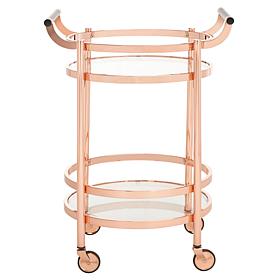 Safavieh Sienna 2-Tier Round Bar Cart