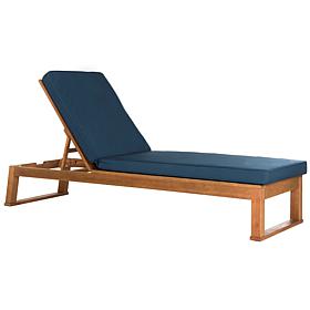 Safavieh Solano Eucalyptus Wood Lounge Chair