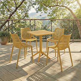 Safavieh Stella Square Bistro Table in Vibrant Yellow
