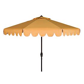 Safavieh Venice Scallop 9' Crank Outdoor Umbrella