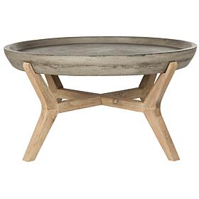 Safavieh Wynn Modern Concrete Round Coffee Table