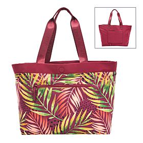 Samantha Brown Reversible Solid/Print Tote Bag