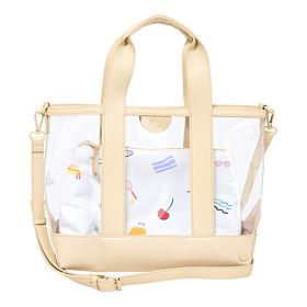 Samantha Brown Think Clear Tote with Removable Pouch