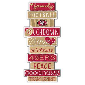 San Francisco 49ers Celebrations Stack 24" Sign 