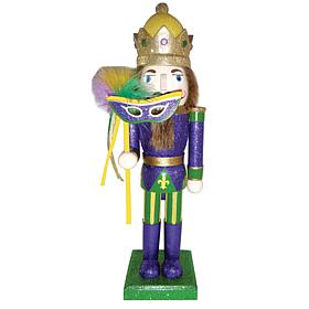 Santa's Workshop 14” Mardi Gras King Nutcracker