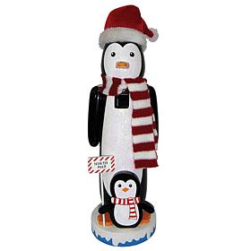 Santa's Workshop 14" North Pole Penguins Nutcracker