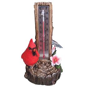 Santa's Workshop Cardinal Thermometer