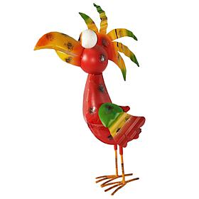 Santa's Workshop Iron Red Jungle Yard Bird 