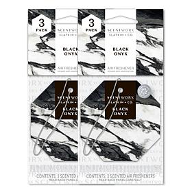 ScentWorx 6-Pack Black Onyx Auto Air Fresheners