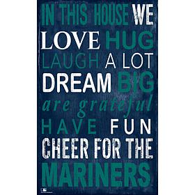 Seattle Mariners In This House Sign  