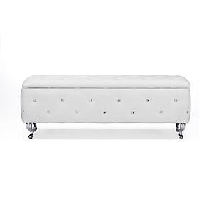 Seine Leather Storage Ottoman
