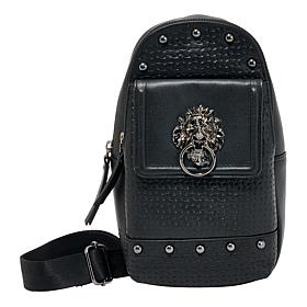 Sharif Legacy Braided Abuja Leather Sling Crossbody Bag