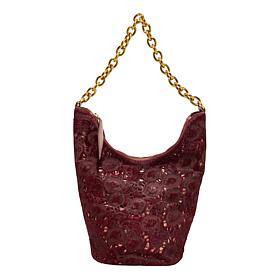 Sharif Legacy Laser-cut Haircalf Leather Hobo Bag