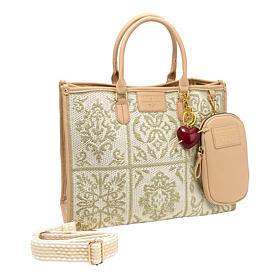 Sharif Legacy Sicilian Tile Embroidered 4-Piece Tote Set