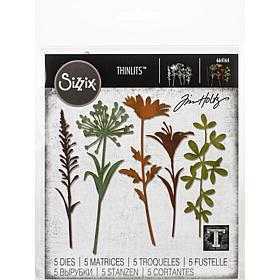 Sizzix Thinlits Dies By Tim Holtz 5-pack - Wildflower Stems #2