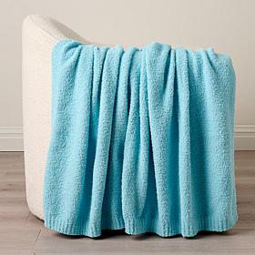 Snuggle Sac Cozy XL 50x70 Feather Yarn Knit Throw