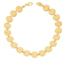 Soave Oro 14K Gold Electroform Disc Necklace