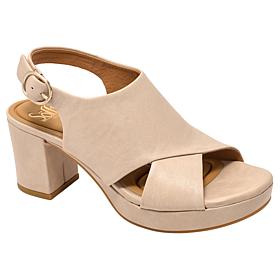 Sofft® Leather Platform Slingback Sandal