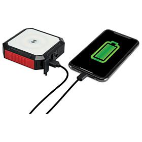 Solar Power Bank & Light with Wireless Charger