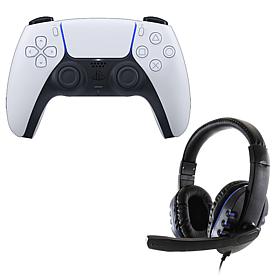 Sony DulalSense Controller with Universal Headset for PS5