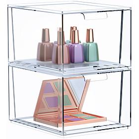 Sorbus 2-Pk Stackable Makeup Organizer