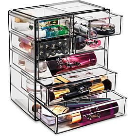 Sorbus Makeup and Jewelry Storage Case - 3 Large / 4 Small Drawers