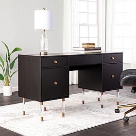 Southern Enterprises Helston Black Writing Desk
