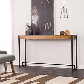 Southern Enterprises Holly & Martin Macen Console- Weathered Oak/Black