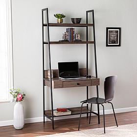 Southern Enterprises Landrine Industrial Ladder Desk with Storage