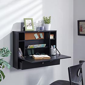 Southern Enterprises Wall Mount Laptop Desk - Black