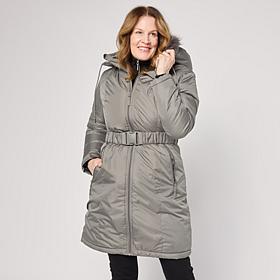 Sporto® Melody Detachable Hood Longline Puffer Coat